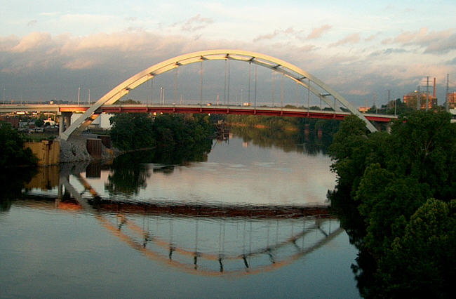 View from the Shelby St Bridge
