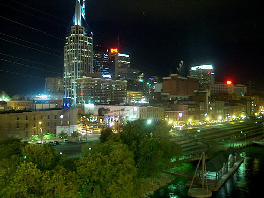 Nashville at Night from Bridge